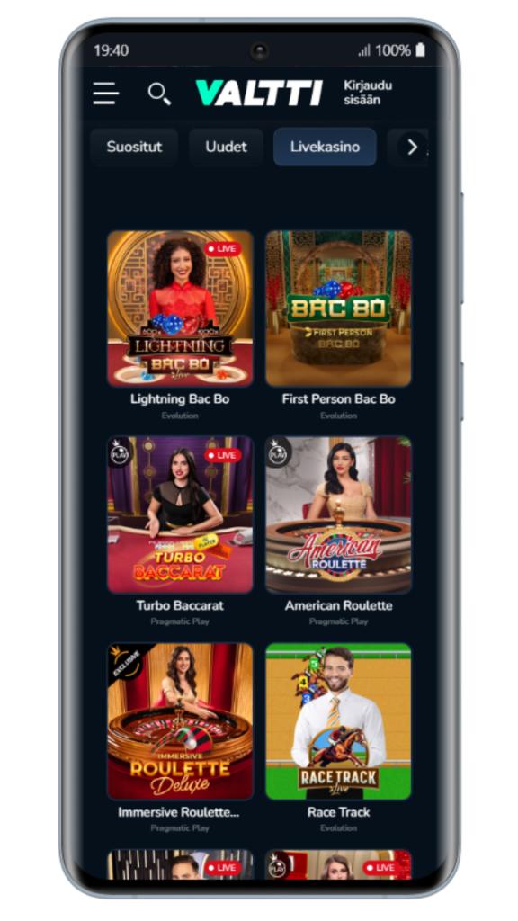 Vallti LiveCasino